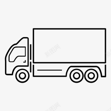 卡车货物柴油机图标图标