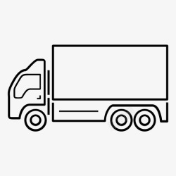 机动车辆卡车货物柴油机图标高清图片