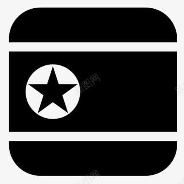 北朝鲜国旗图标图标