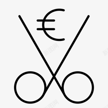 折扣欧元减价购物图标图标