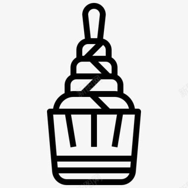 纸杯蛋糕面包师面包房图标图标