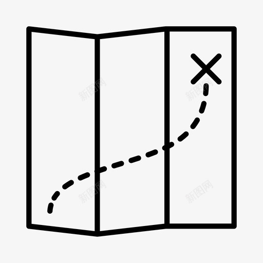 地图探险露营图标svg_新图网 https://ixintu.com 地图 徒步旅行 探险 露营