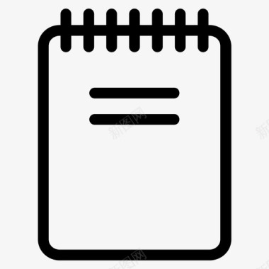 笔记本家庭作业记事本图标图标