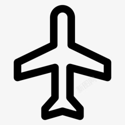 机场人群飞行模式飞机标志飞机图标高清图片