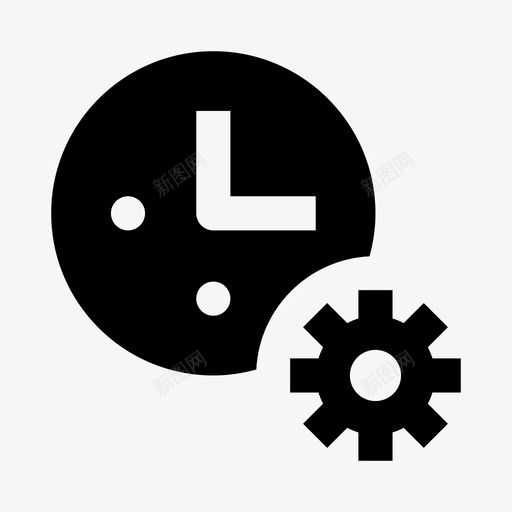 时间设置配置选项图标svg_新图网 https://ixintu.com 实体 时间2 时间设置 选项 配置 首选项