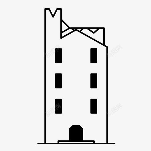 城堡要塞历史图标svg_新图网 https://ixintu.com 中世纪 历史 国王 城堡 要塞