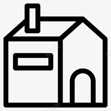 家庭工业建筑房屋图标图标