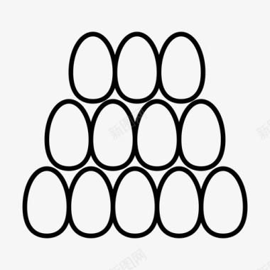 卵孵化壳图标图标