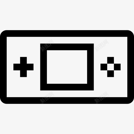 电子游戏控制器游戏板图标svg_新图网 https://ixintu.com 微型 手持游戏机 控制器 游戏板 电子游戏