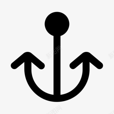 锚海军帆图标图标