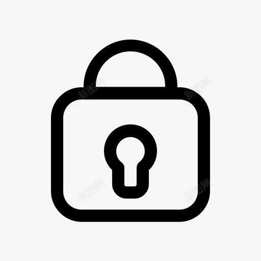 锁安全图标基本svg_新图网 https://ixintu.com 图标基本 安全 锁
