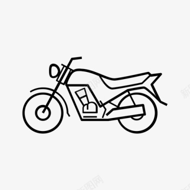 摩托车自行车机动车图标图标