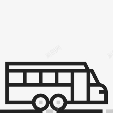 拖车公共汽车司机图标图标