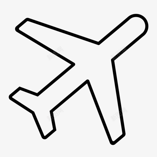 飞机喷气式飞机旅行图标svg_新图网 https://ixintu.com 喷气式飞机 旅行 机翼 薄技术 飞机
