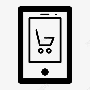 移动网上购物手机智能手机图标图标