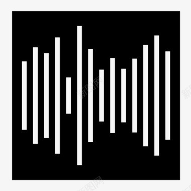 音乐频率信号波形图标图标