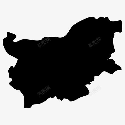 保加利亚地图欧洲国家地图填充图标svg_新图网 https://ixintu.com 保加利亚地图 欧洲国家地图填充
