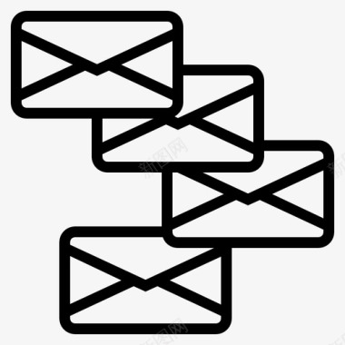 电子邮件自动回复电子邮件业务图标图标