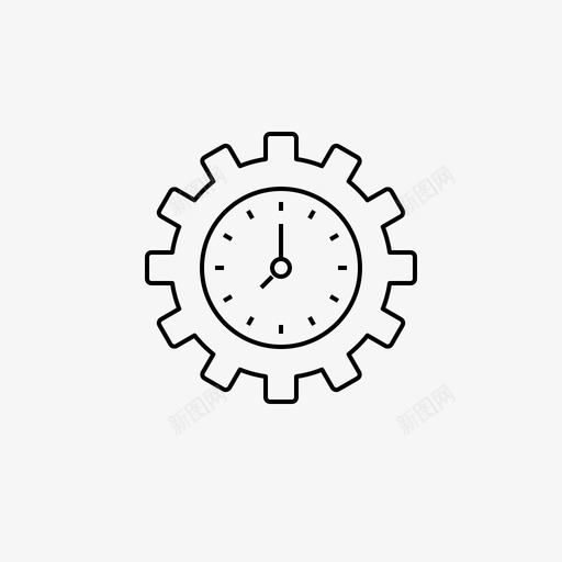 时间管理忙碌日程表图标svg_新图网 https://ixintu.com 忙碌 日程表 时间管理 网络图标 设置