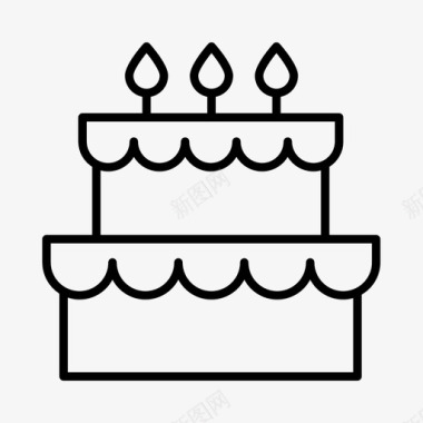 生日蛋糕蛋糕店庆祝图标图标