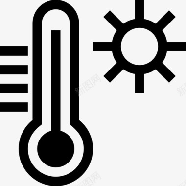 高温预报过热图标图标