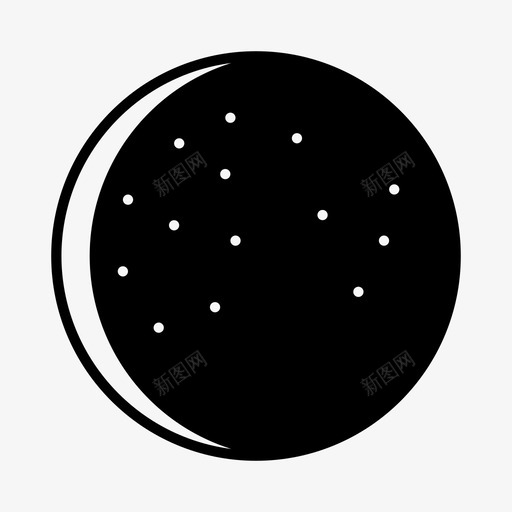 月亮月相夜晚图标svg_新图网 https://ixintu.com 夜晚 天空 太空 月亮 月相