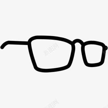 眼镜眼睛光学图标图标