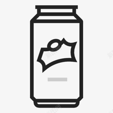 雪碧饮料罐子图标图标