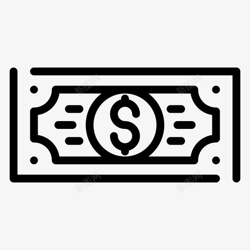美元钞票商业金融图标svg_新图网 https://ixintu.com 商业 投资 美元钞票 货币 金融 金融和货币