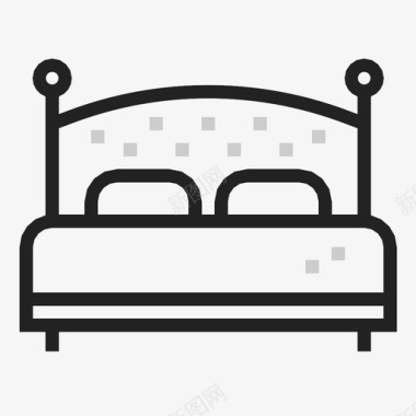 床睡一起睡图标图标