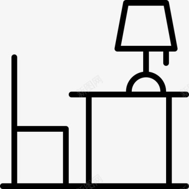 桌子椅子书桌图标图标