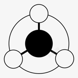 重叠数字生态系统连接重叠图标高清图片