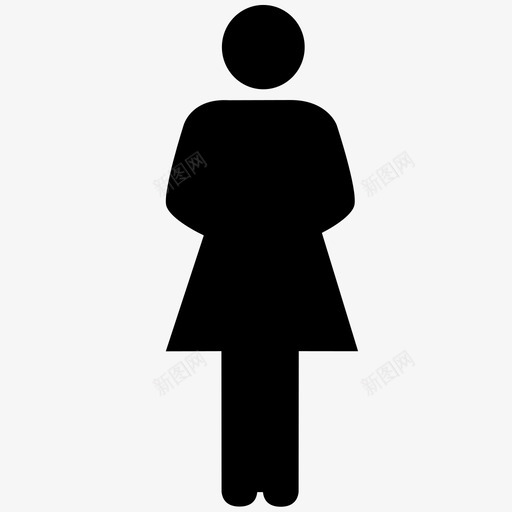 妇女,女厕,womensvg_新图网 https://ixintu.com 妇女 女厕 women