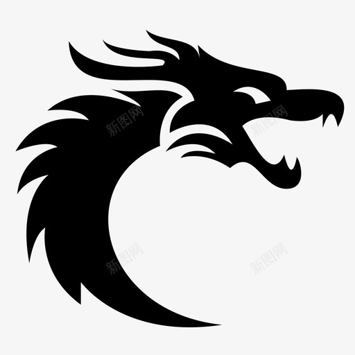 龙传说图标svg_新图网 https://ixintu.com 传说 龙