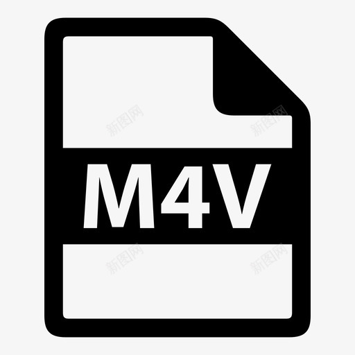 m4v文件文件格式图标svg_新图网 https://ixintu.com m4v 文件 文件格式 文件类型