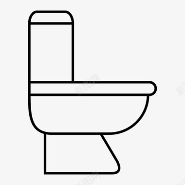 卫生间浴室家具图标图标