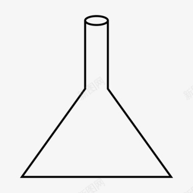 化学瓶锥形瓶实验室图标图标