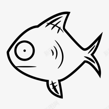 鱼鱼饵卡通图标图标
