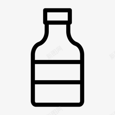 瓶子水饮料图标图标