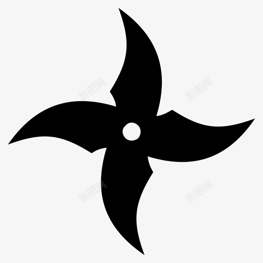 shurikenninjaninjastar图标svg_新图网 https://ixintu.com ninja ninjastar sharp shuriken 武器