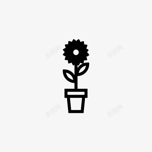 花卉园艺景观美化图标svg_新图网 https://ixintu.com 向日葵 园艺 景观美化 极简主义概述 植物 花卉