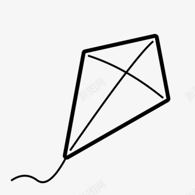 风筝空中飞行图标图标