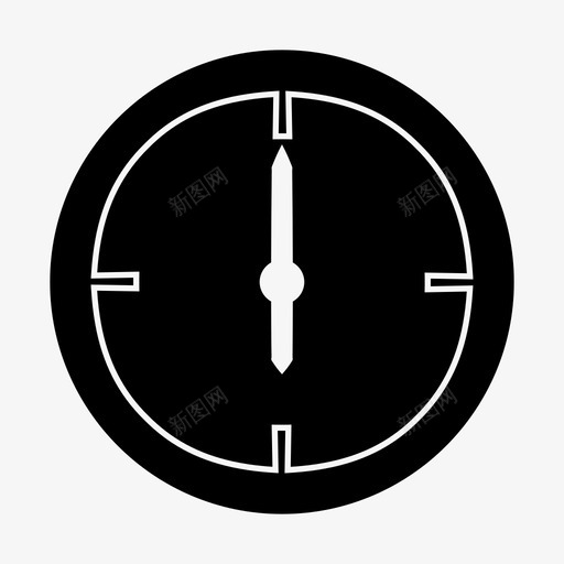 时钟小时六图标svg_新图网 https://ixintu.com 六 小时 时钟 时钟字形 时间 计时器