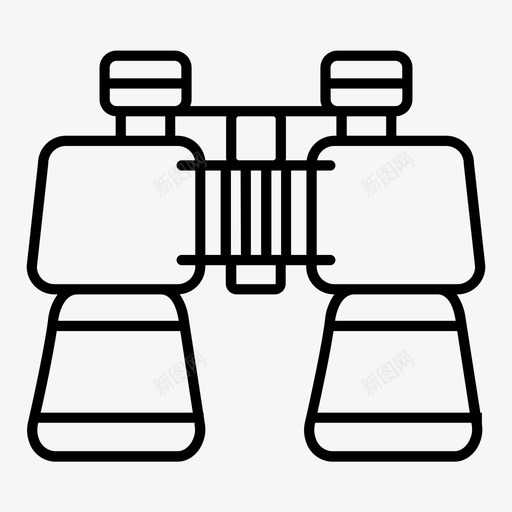 双筒望远镜观鸟露营图标svg_新图网 https://ixintu.com 双筒望远镜 观鸟 露营