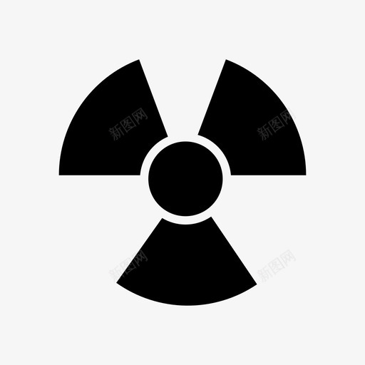 辐射能源工业图标svg_新图网 https://ixintu.com 工业 放射性 核辐射 电力标志 能源 辐射