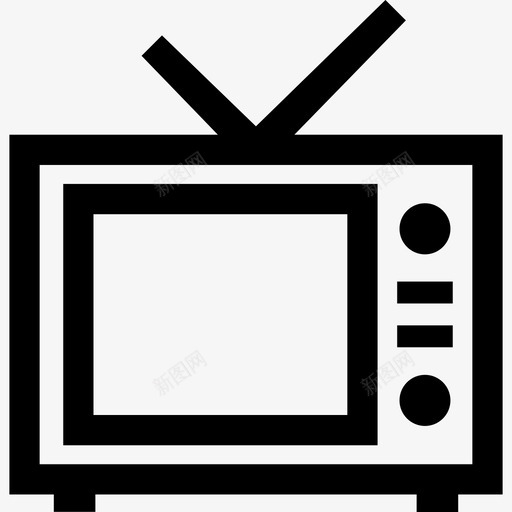 电视机旧的复古的图标svg_新图网 https://ixintu.com 复古的 旧的 电视 电视机 酒店概要