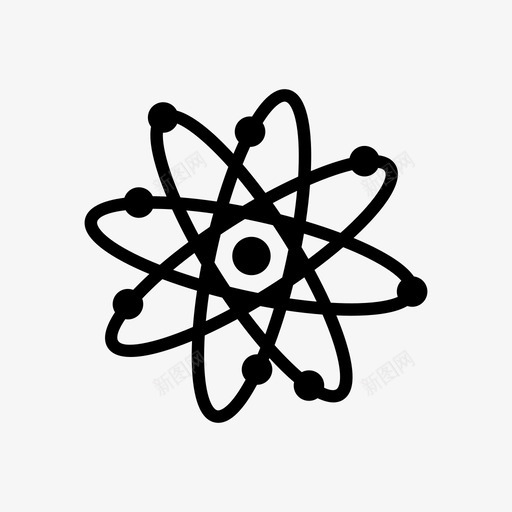 原子原子结构化学图标svg_新图网 https://ixintu.com 化学 原子 原子结构 研究 科幻小说