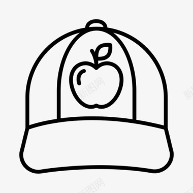 大苹果帽子帽子曼哈顿图标图标