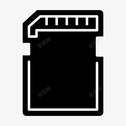 存储卡数据microsd图标svg_新图网 https://ixintu.com microsd 保存 存储 存储卡 数据