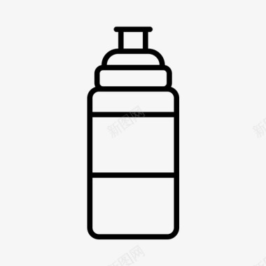 水瓶饮料瓶健身图标图标